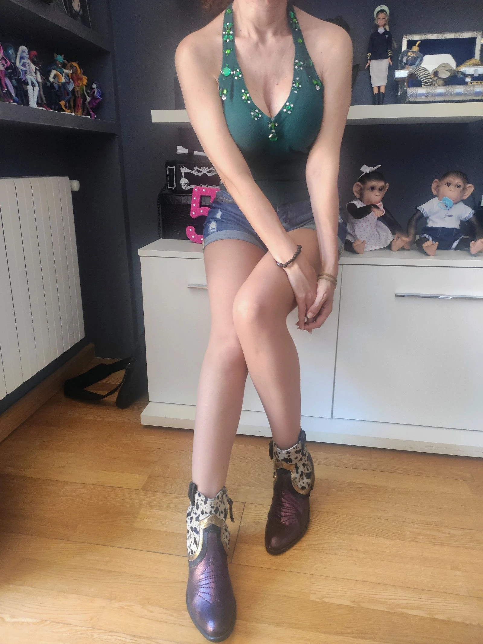 Mango top with rhinestones – photo 12